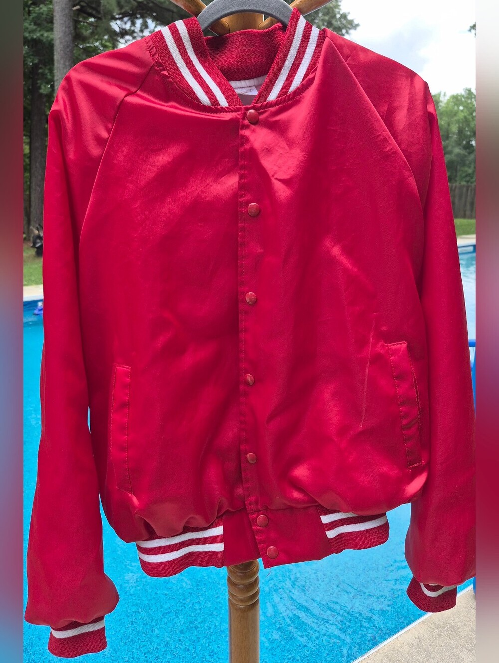Vintage Auburn Sportswear Bomber Jacket Mens XL Red Varsity, Bomber Coat